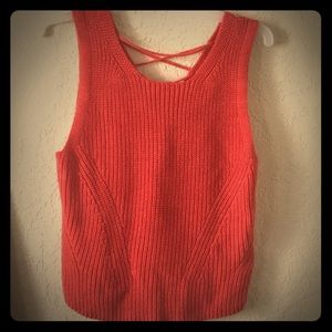 Gap orange sleeveless top
